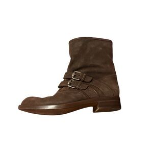 Gucci Brown Leather Pull-On Boots Men’s US 22/EU 42